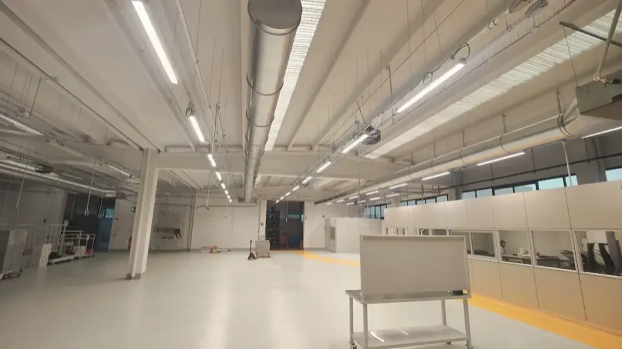 Area produttiva TGM completata, con nuova illuminazione a LED