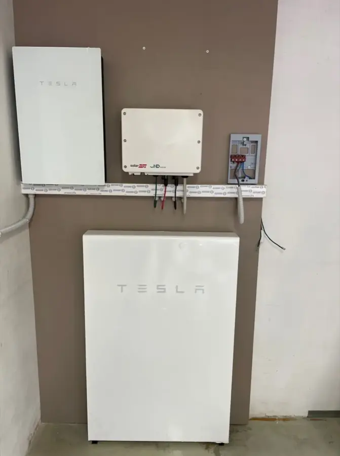 Batteria di accumulo installata
