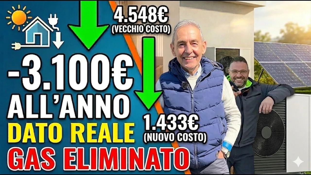 Copertina del video: Da 4.500&nbsp;&euro; a 1.400&nbsp;&euro; l&rsquo;anno: il caso reale di riqualificazione energetica